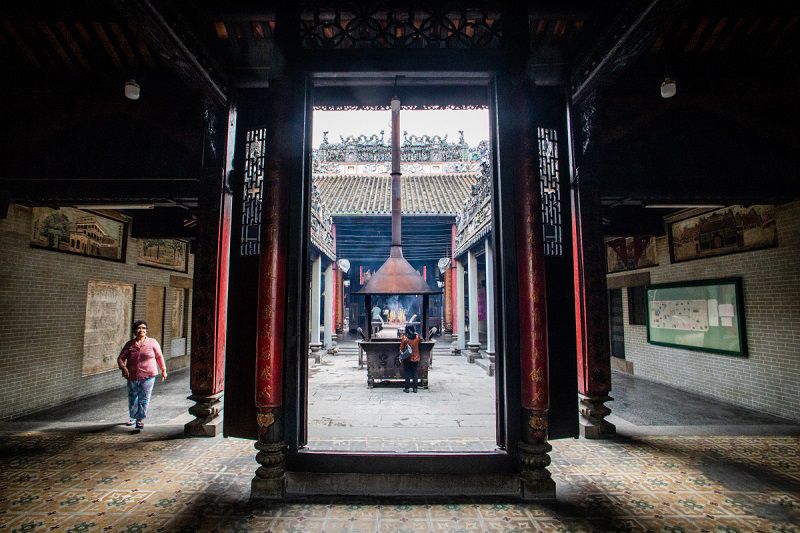 Chùa vẫn giữ được nét đặc trưng với phong cách kiến trúc cổ xưa và độc đáo của người Hoa