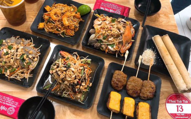 Thái Tuk Tuk với đa dạng các loại món ăn siêu hấp dẫn